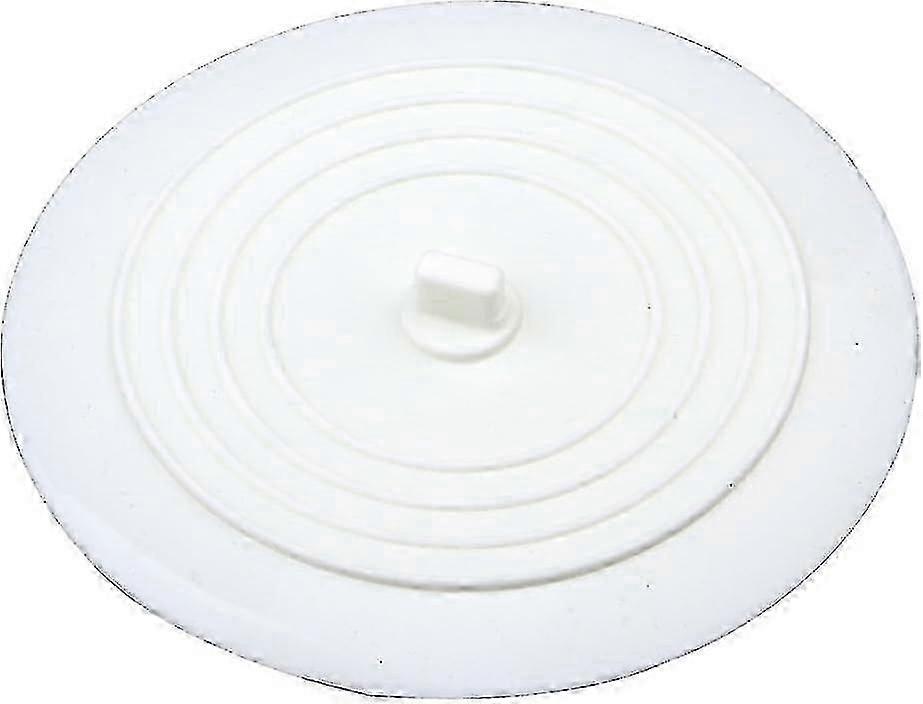 Silicone Bath Plug for Kitchen, Bathroom & Laundry - White Drain Stopper