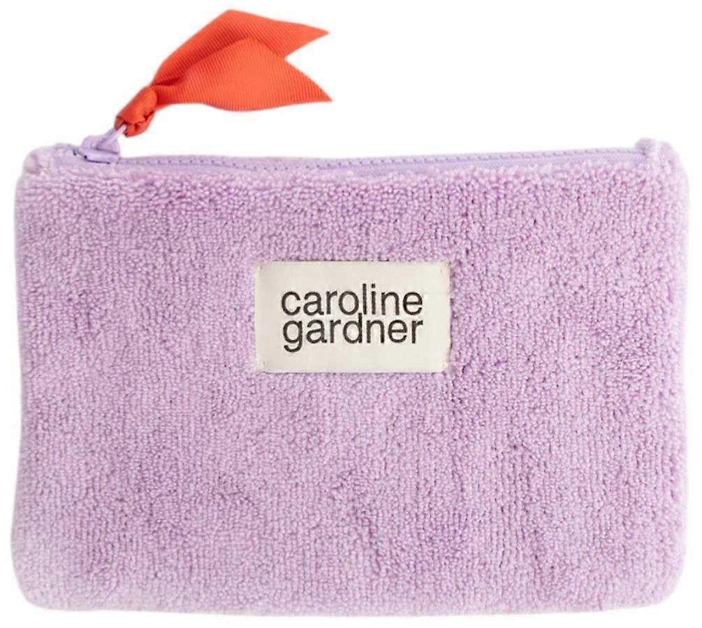 Caroline Gardner Towelling Zip Pouch - Lilac