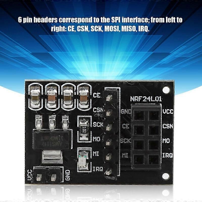 8Pin Module NRF24L01+ 10PCS Adapter Board Socket 3.3V Wireless Pinboard Module