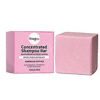 Peptide Concentrated Shampoo Bar, Sulfate-Free Hair Growth & Repair Bar for Dry, Frizzy, Brittle Hair, Strengthening & Moisturizing, 100G