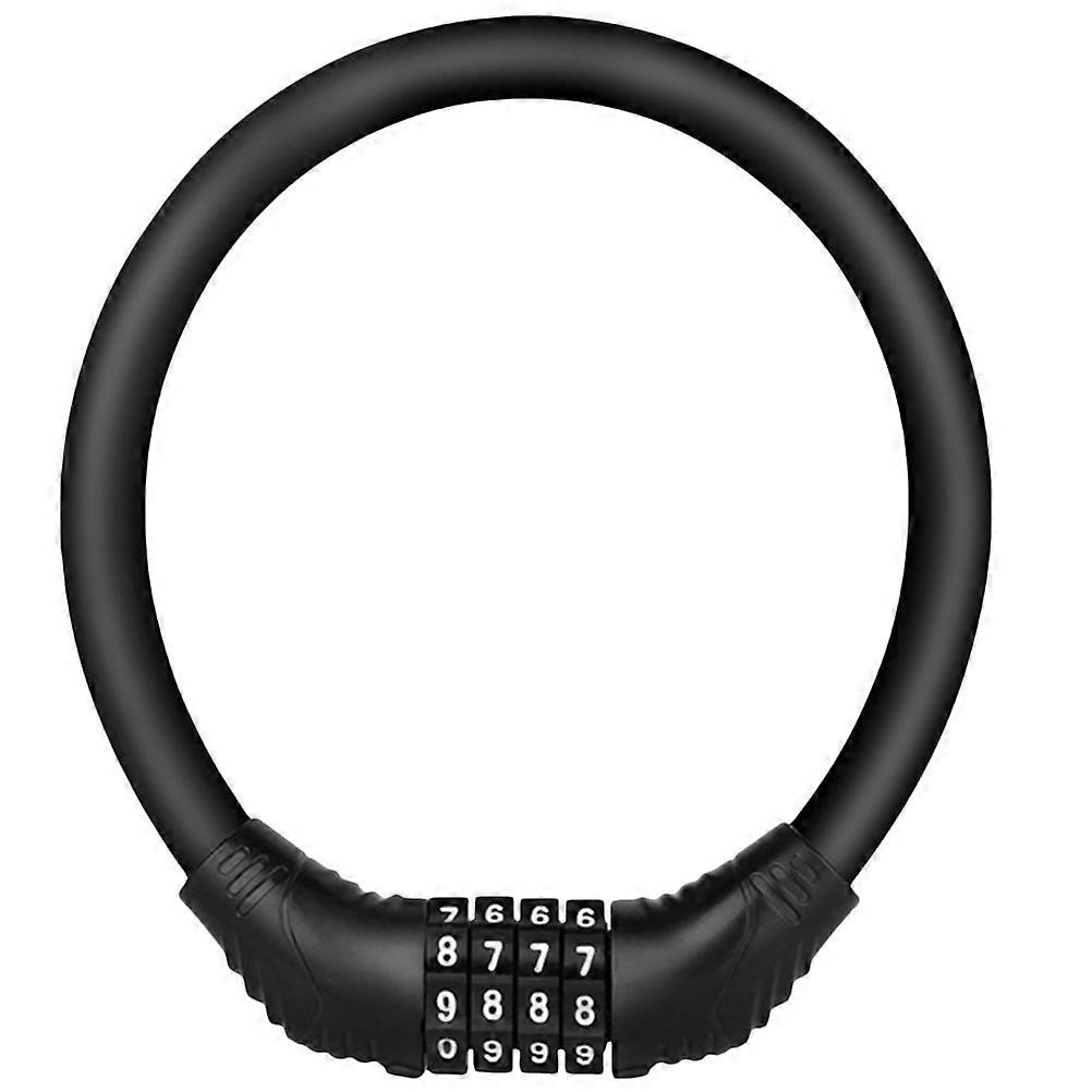Fahrradschloss mit Zahlencode, 2 Stück, schwarz