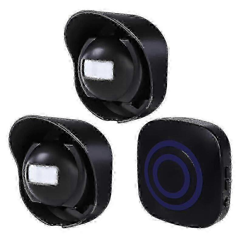 EU Plug)Multifunctional Wireless Driveway Alarm Waterproof Outdoor Motion Sensor