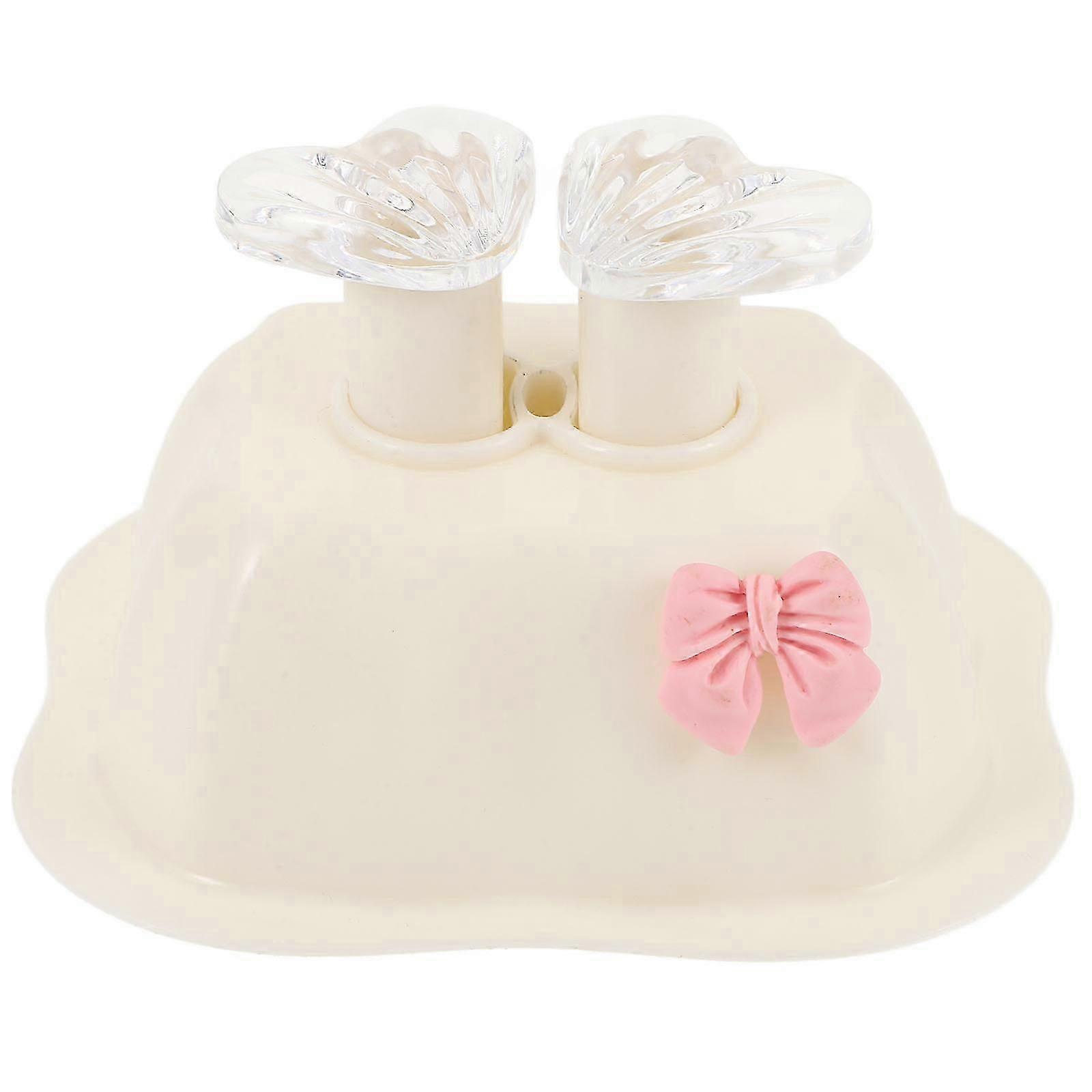 Plastic Toilet Flush Button Helper Tool | Decorative Design | 1 Set