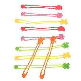 10pcs elastisches Silikon-Bindeband Küche Gemüsebindungsseil Multifunktionales Bindeband