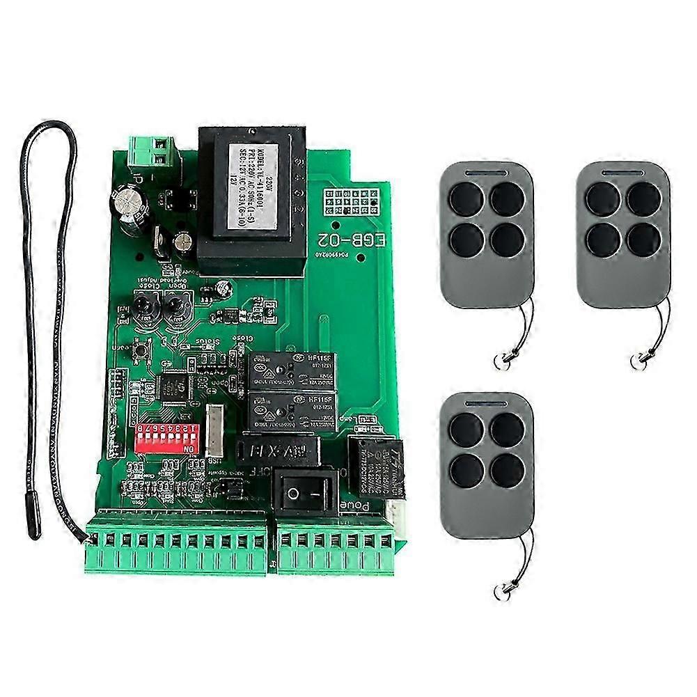 AC110V Universal Gate Operator Control Board compatible with Automatic Sliding Gate Openers with Remote Control