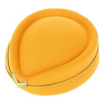 Sombrero De Azafata Elegante Sombrero De Boina De Fieltro Sombrero De Azafata De Aerolínea Sombrero De Uniforme Formal Gorras De Azafata Disfraz De Cosplay De Halloween Para Mujeres Niña