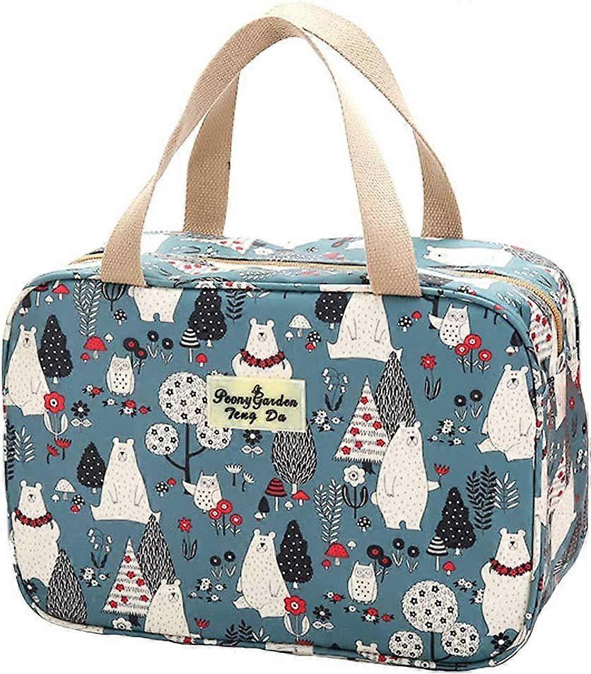 Toiletry Bag Large (Forest Bear)
