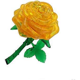 Kids Toys, Lovely 3d Rose Flower Crystal Diy Puzzle Jigsaw Gift Gadget