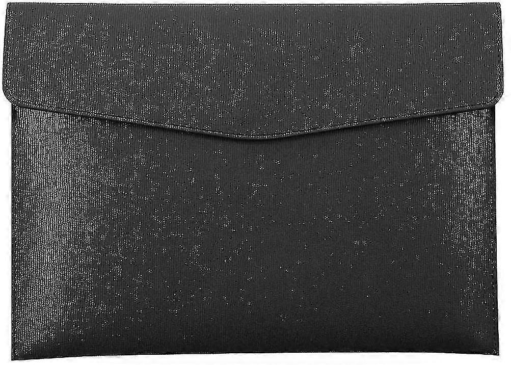 Pu Leather A4 File Folder Document Holder Waterproof Portfolio Envelope Folder Case With Snap Closure