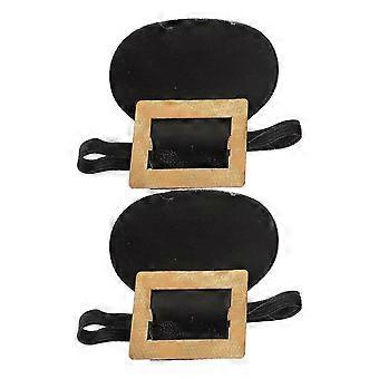 1 Pair Elegant Costume Shoe Buckles For Historical Dress Up Accessories Gold Shoe Buckles For Men's Costume Footwear For Lawyer Costume And Period Sho