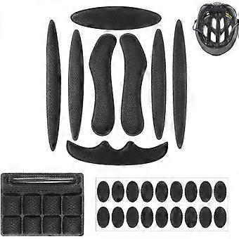 Helmet Padding Kit Universal Foam Pads Set 27 Pcs Bicycle Replacement Pads Helmet Foam Padding Cushions Mats Set for Bike Motorcycle Cycling Racing He