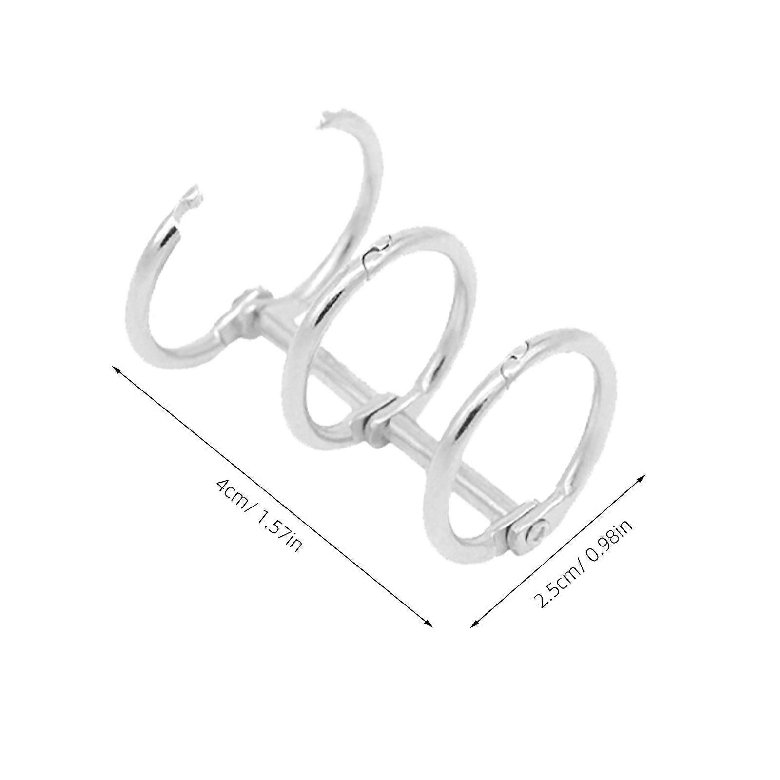 6 Stück Binderinge Notebook Binderinge Dreiloch Binderinge mit 25mm Innendurchmesser