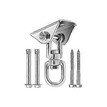 450kg Stainless Steel 360° Rotating Ceiling Hook Swing Set compatible with Playground Porch Seat Concrete Wood Suspension