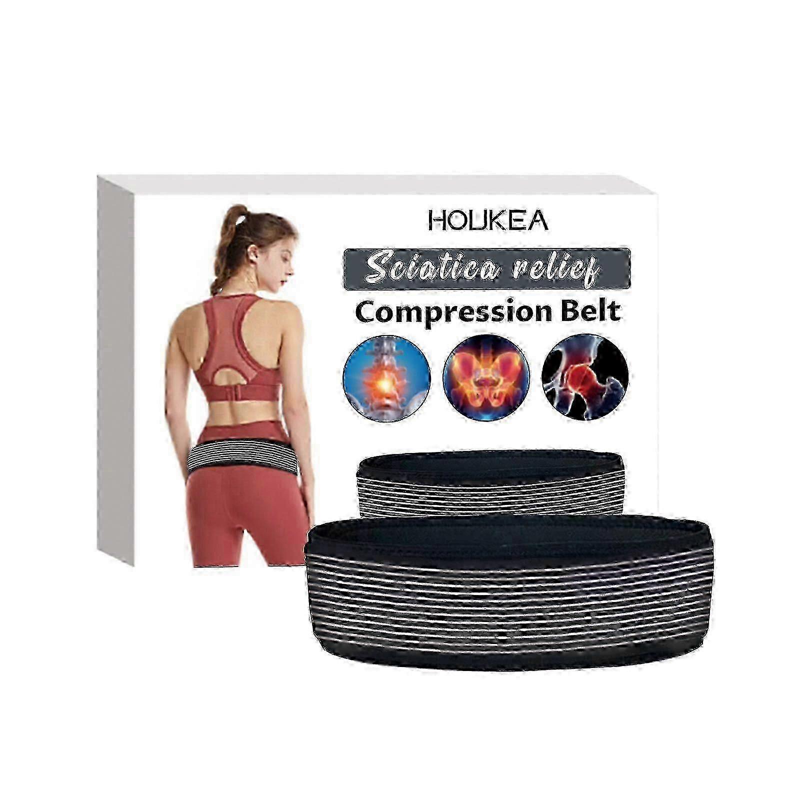 Adjustable Back & Hip Pain Relief Brace, Comfortable Sciatica Support