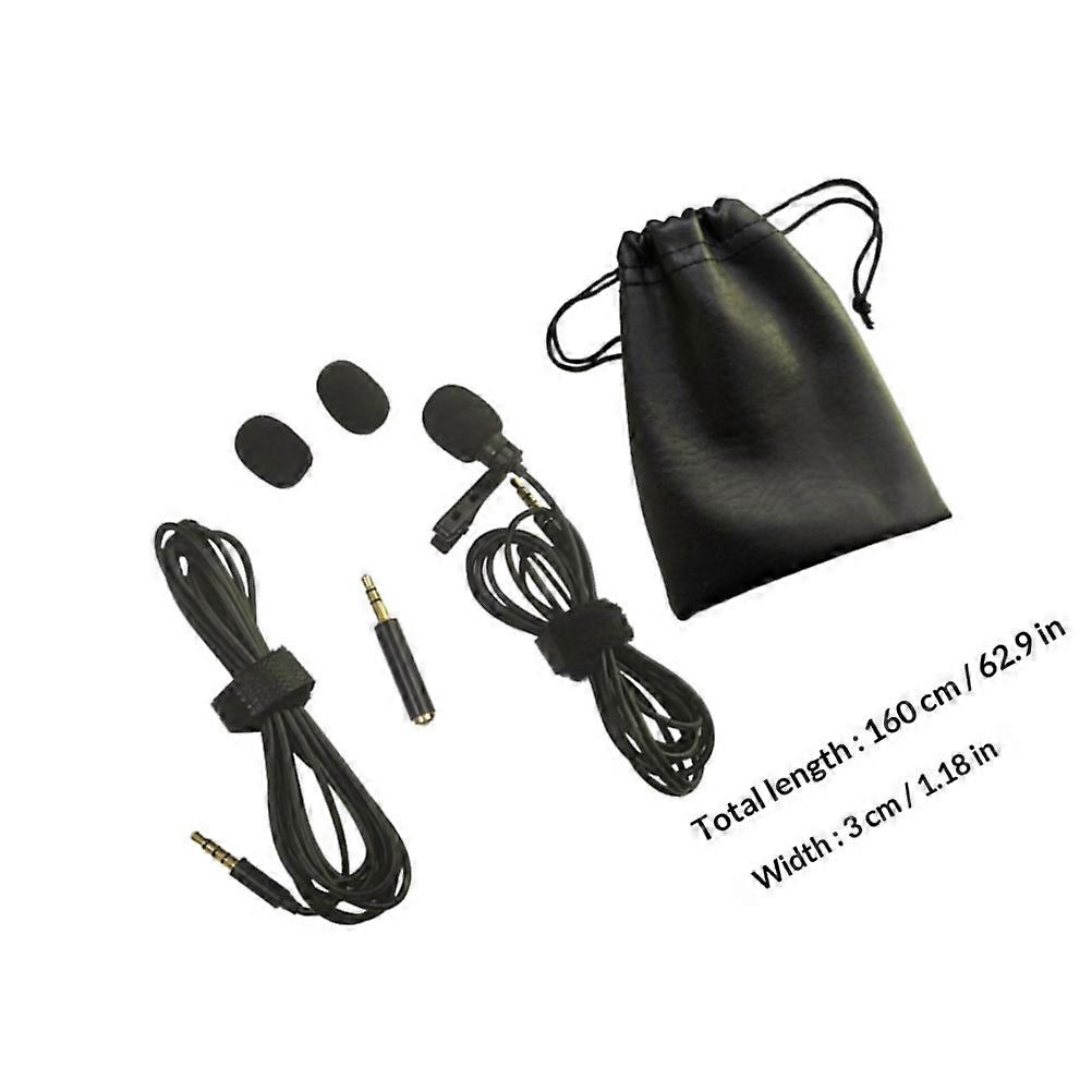 Mini Collar Clip Microphone Plastic for Audio Recording 1Set
