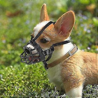 Pet Dog Mouth Muzzle Soft Silicone Adjustable Breathable Anti-Bark Bite Chew Training Mask