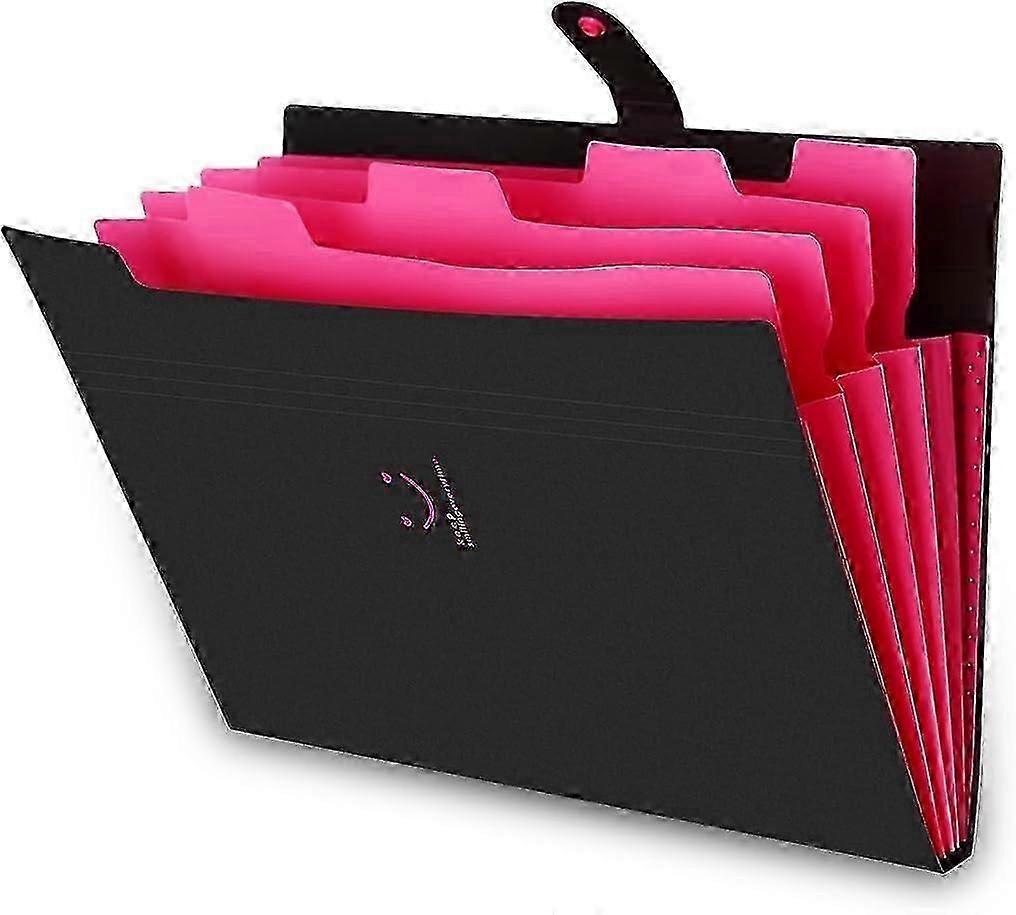 2026 Suitable Expandable Portable File Folder, A4 File Folder, A4 File Folder, 5 Compartment Handheld File Folder