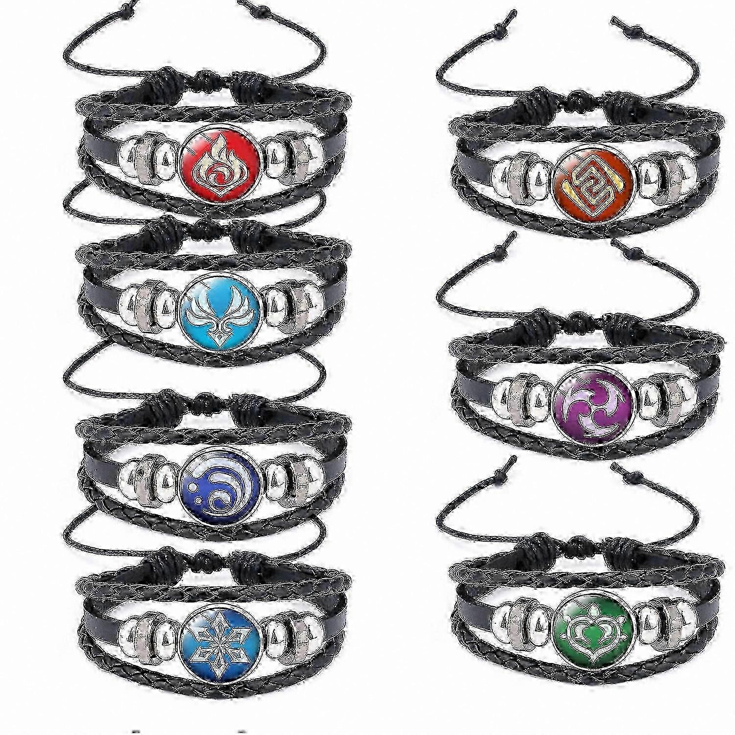 Ensemble de 7 bracelets Genshin Impact (SD)