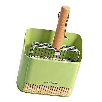 Cats Litter Scoops with Holder for Household Use, Rustless Steel Head, Upright Storage and Easy Waste Separation, Litter Sifter for Daily Use  Green