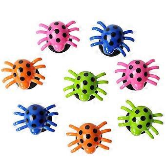 Jumping Spider Toys Plastic Spiders Shape for Playing Use 4Pcs Set