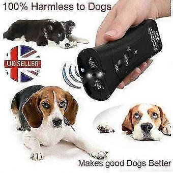 PetGentle Entrenador ultrasónico antiladridos para perros con luz LED Disuasivo de estilo cazador suave para uso en interiores y exteriores