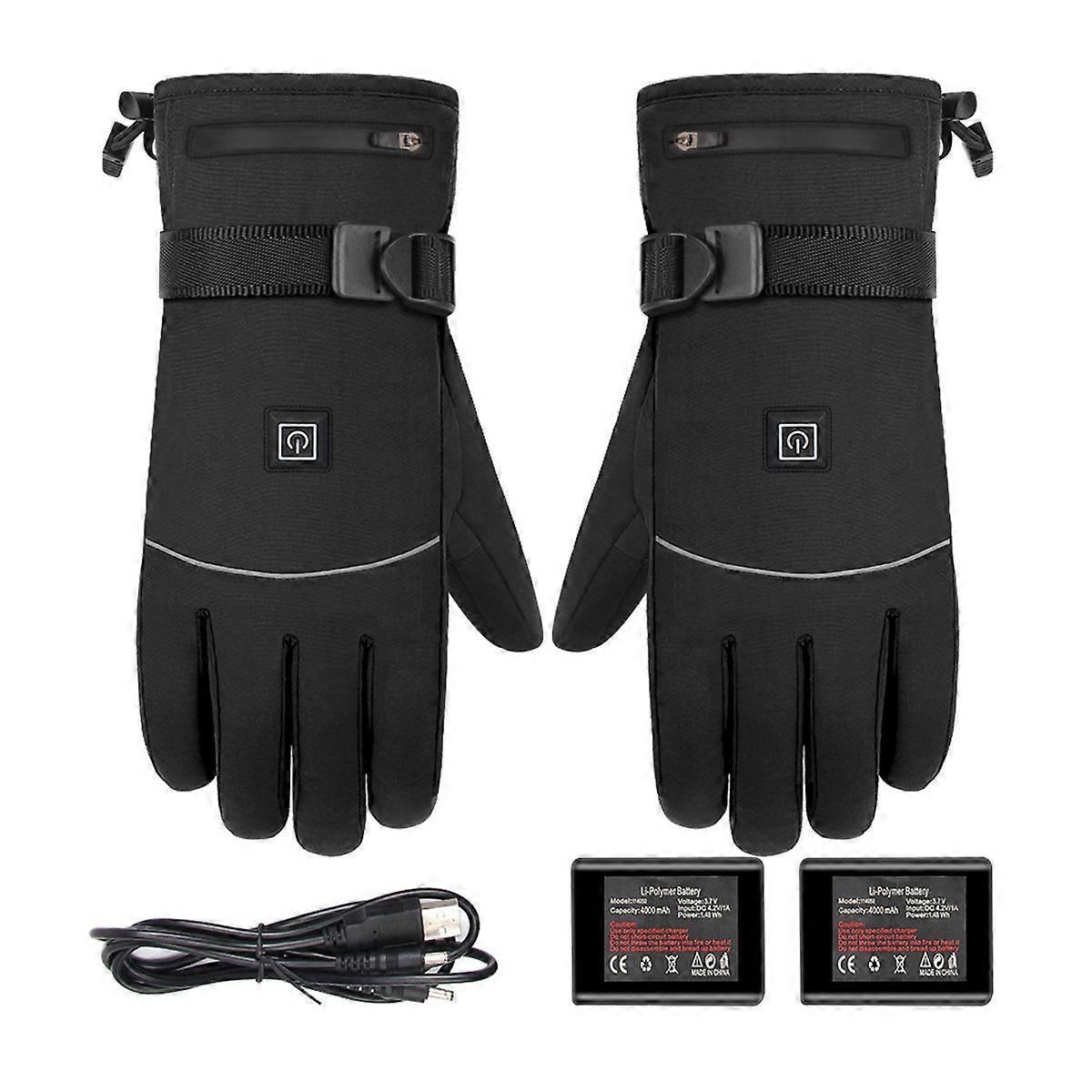 Adjustable Heated Ski Gloves with Intelligent Heating and Temperature Control