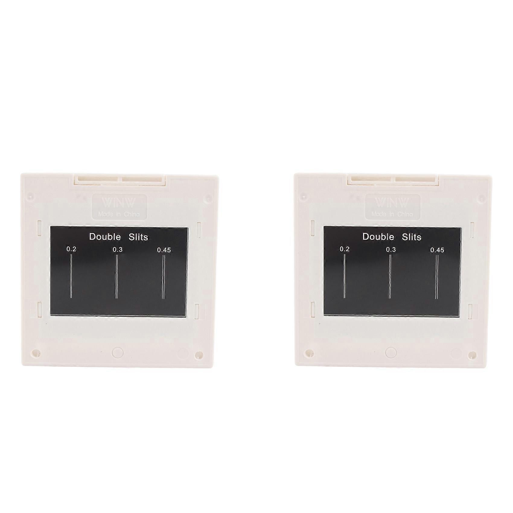 2X Optical Physics Interference Diffraction Grating Set for Scientific Experiments