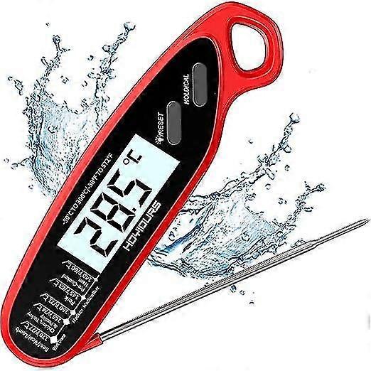 Digital Kitchen Thermometer Instant Read Meat Thermometer (red)