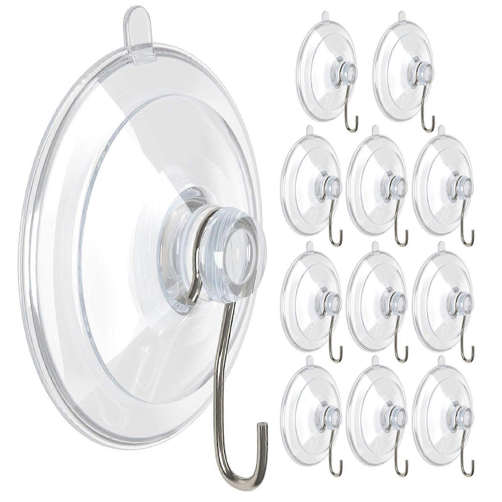 Space Saving 12Pcs Suction Cup Hooks for Home and Office Use
