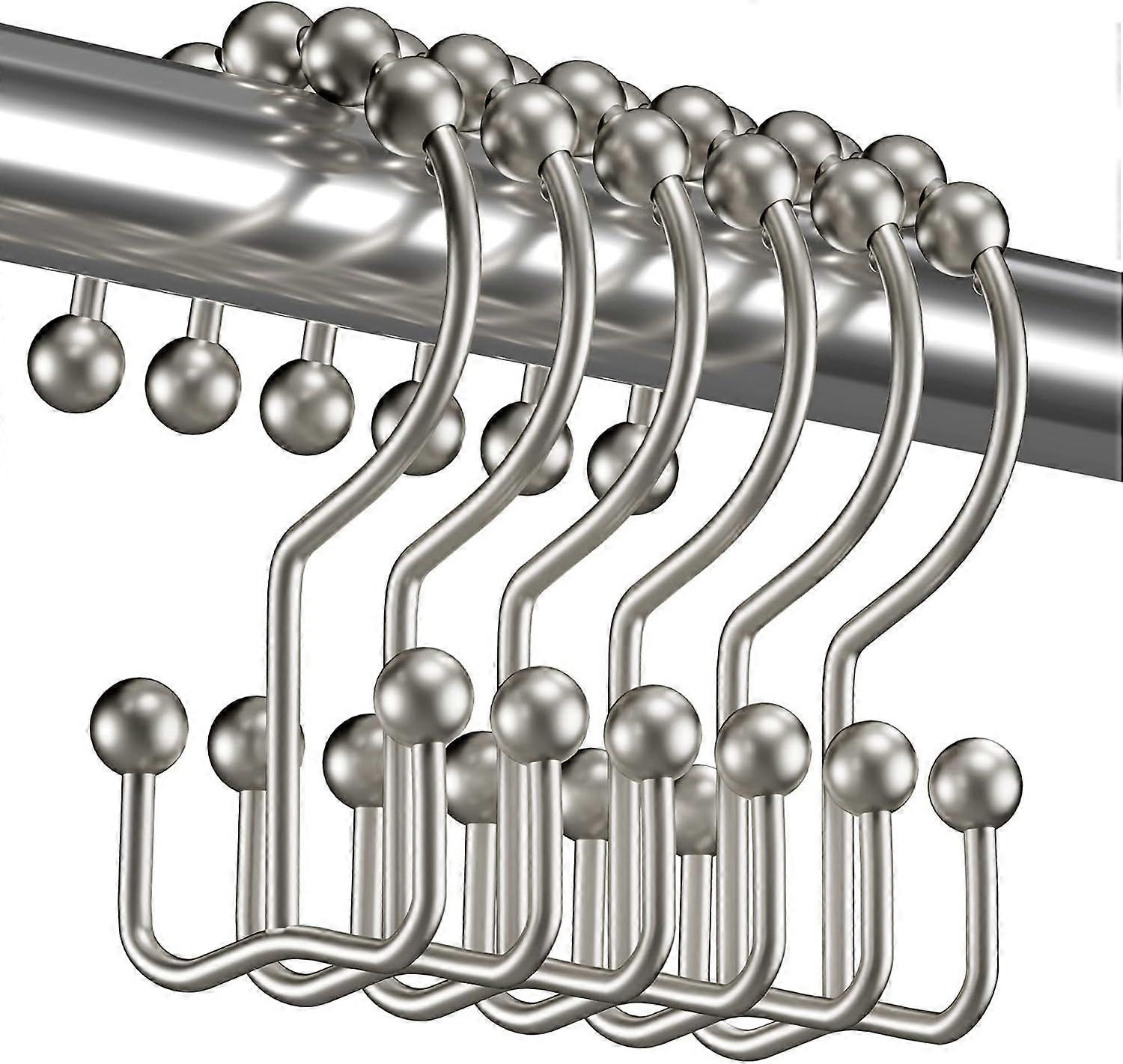 Double-Sided Smooth-Gliding Rust-Resistant Shower Hooks