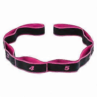 Elastisches lateinamerikanisches Tanz-Stretchband, Fitness-Widerstandsband mit Zahlen, Yoga-Zuggurt, einfach zu verwenden, gelb
