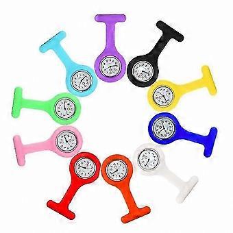 Clip-On Nurse Watches for Women and Men, 10-Pack, Portable Medical Timepieces