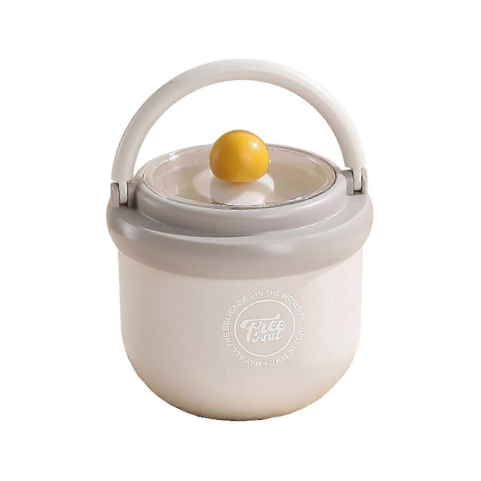 Lightweight Stainless Breakfast Cup With Clear Top