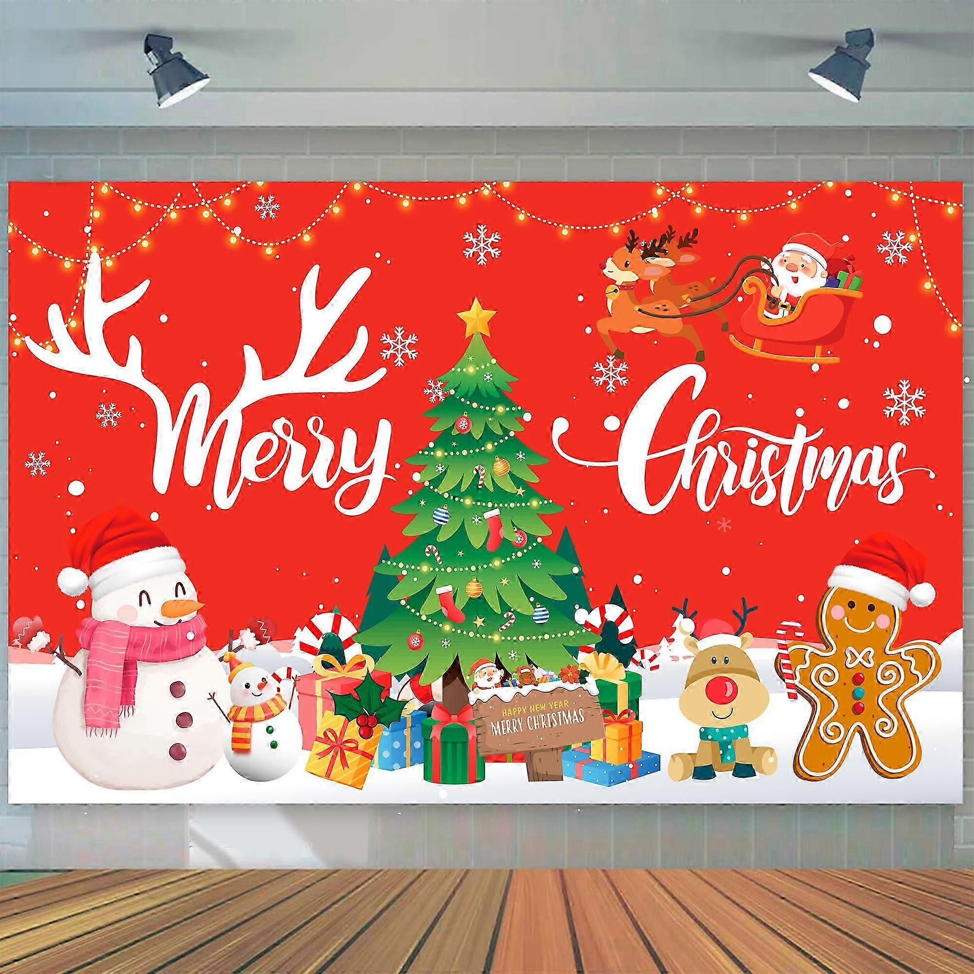 71x43'' Christmas Theme Party Backdrop