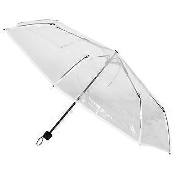 Transparenter Regenschirm, windfest, robust faltbar mit automatischer Faltfunktion, für den Außenbereich geeignet