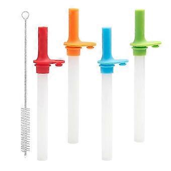 Replacement Straws and Bite Valve for Zak Designs Kelso 15 Oz Water Bottle, Reusable Straws Cup Replacement Straws