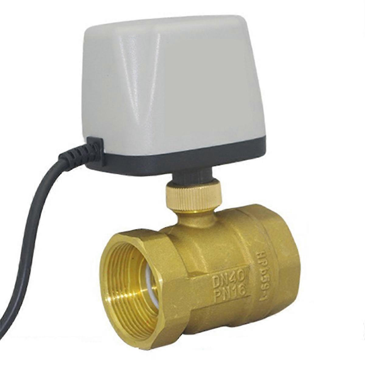 Brass normally closed quick-opening electric ball valve 2-wire D40