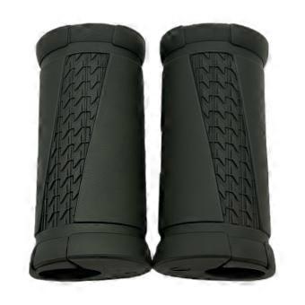 1 Pair Generic Angled Anti-Slip Dumbbell Grips Silicone Barbell Handle Grips Ergonomic Grips for Pull-up Bars Barbells