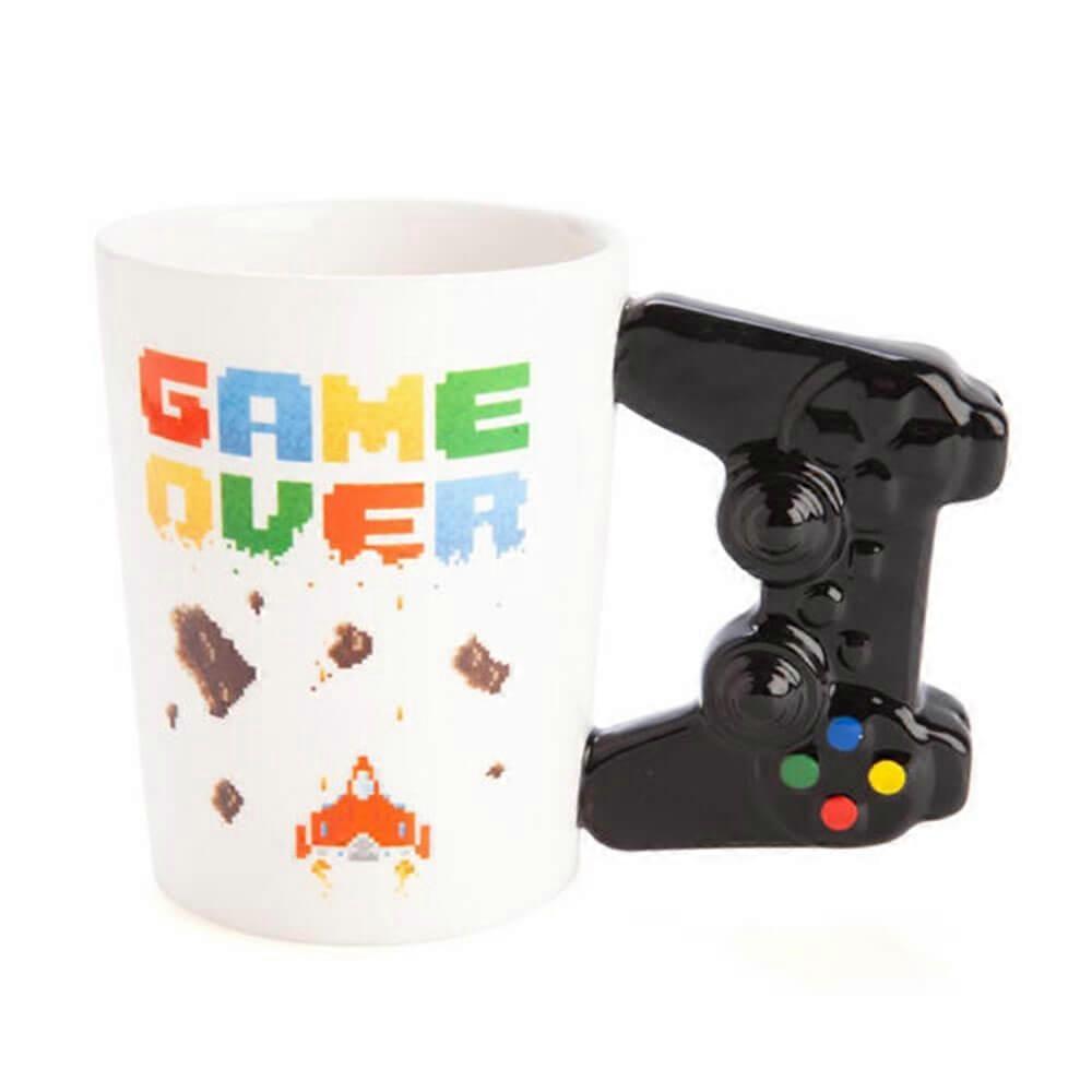 GAME CONTROLLER Premium Ceramic Themed Shaped 3D Handle Coffee Mug Drinking Cup