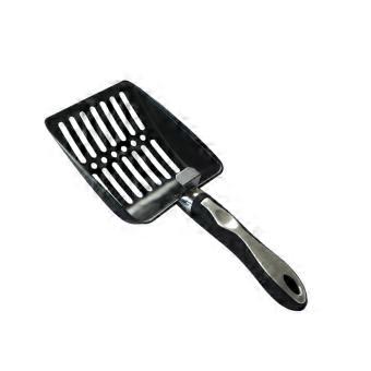 Stainless Steel Cat Poop Scoop Nonstick Surface Comfortable Grip Cat Litter Shovel Hollow Fast Sifting Pet Cleaning Tool