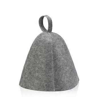 Grey Felt Sauna Hat Heat Resistant Unisex OneSize Fit for Head Protection in Sauna and Steam Room