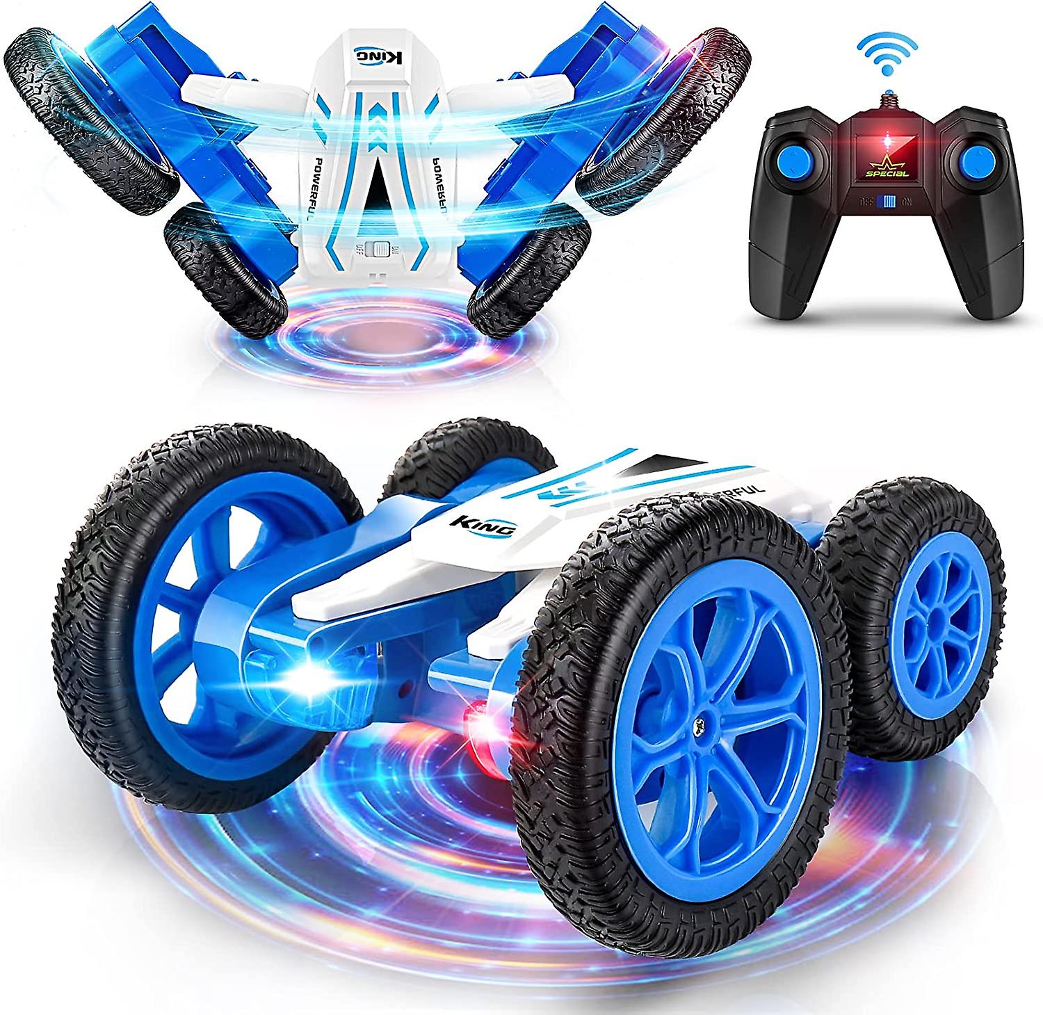 リモートコントロール車、両面高速および360フリップRc車、強力な4WDオフロード付きRcスタント車、充電式バット付き全地形タイヤスタント車