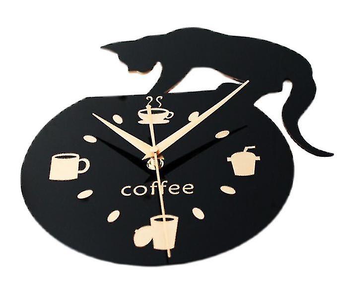Simple Cute Cat Cartoon Creative Wall Clock Home Bedroom Decoration Wall Clock