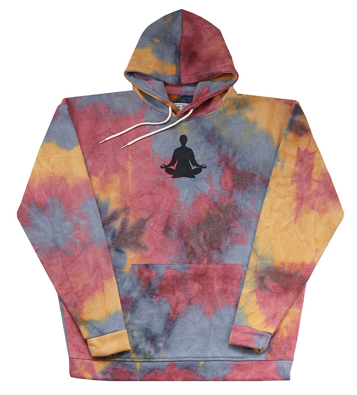 Meditation - Huge Tie Dye Red Oversized Hoody