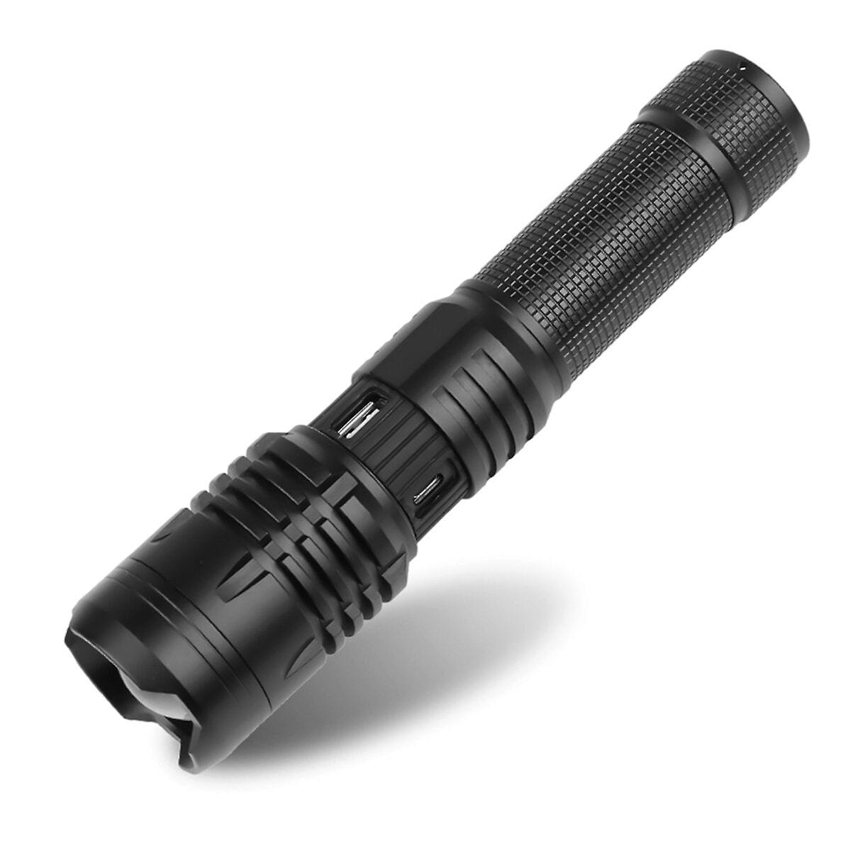 Bright 26650/18650 Powerful Led Flashlight - Usb Rechargeable, Charging Indicator, Long Throw, Strong Searchlight