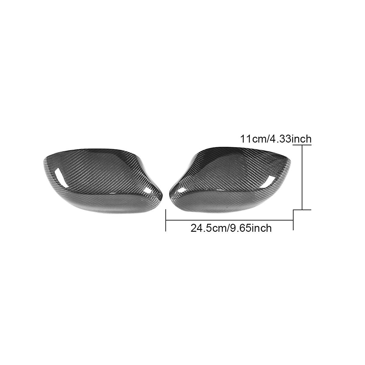 Car Carbon Fiber Rearview Side Wing Mirror Covers Protector Right Rearview Mirror Covers for- Z4 E8