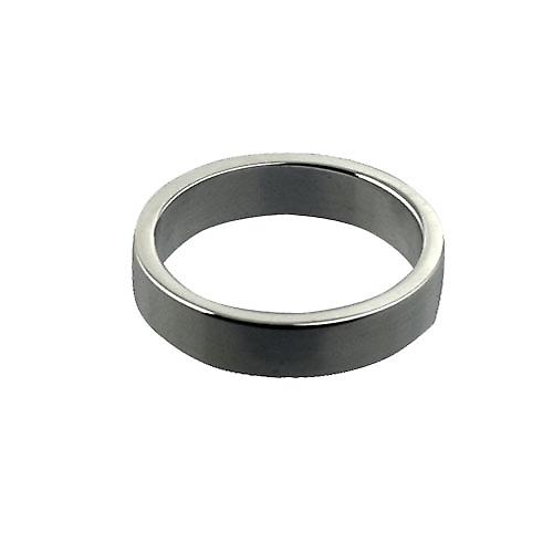 Platinum 4mm plain flat Wedding Ring Size P