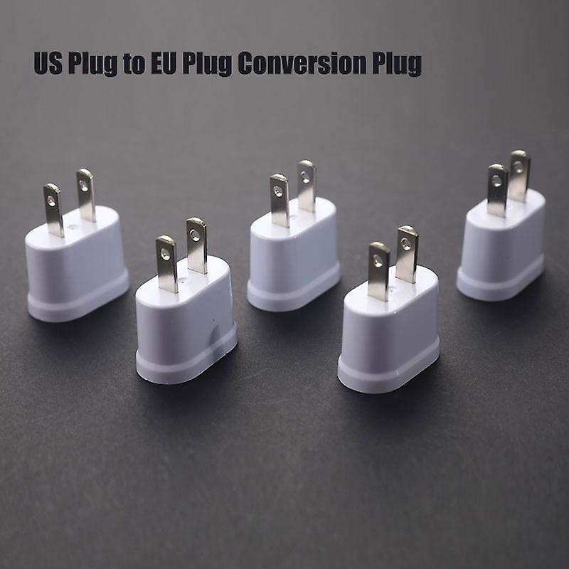 Us Plug To Eu Plug Round And Flat Dual-purpose Conversion Plug Converter Socket