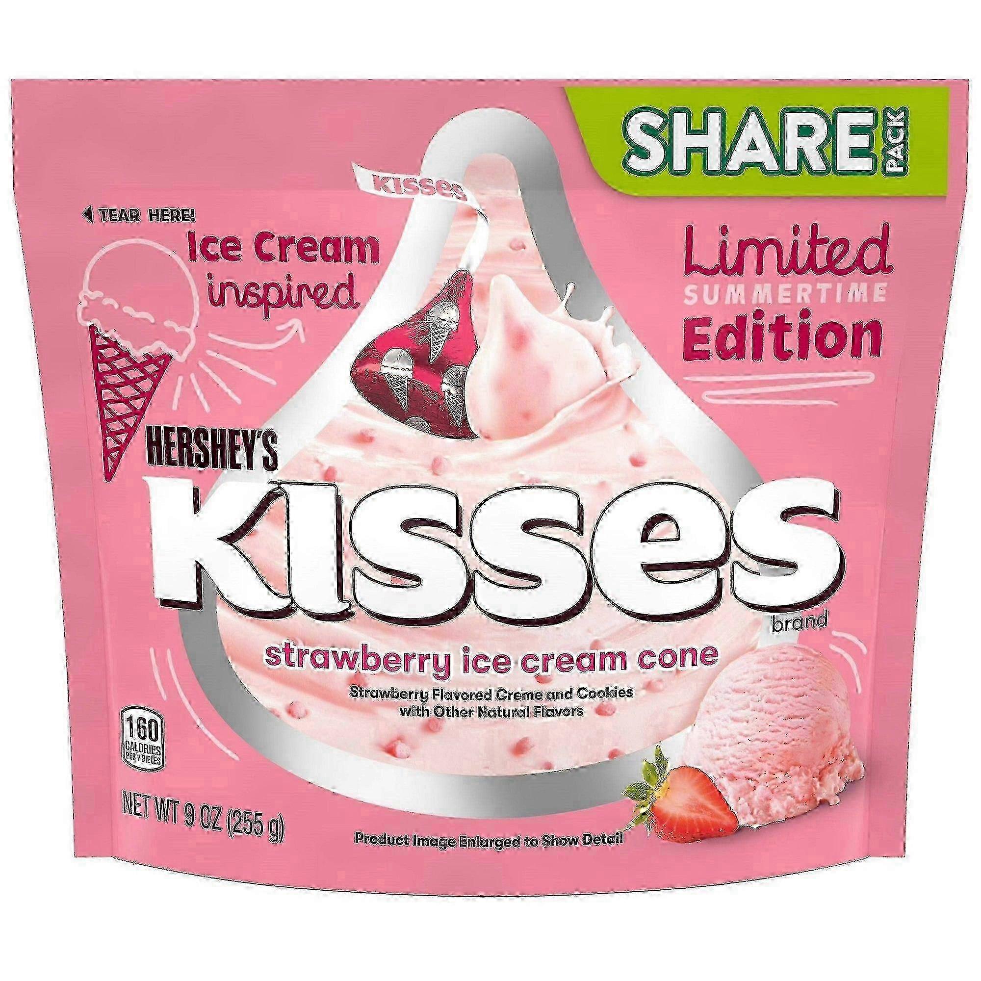 Hershey's Strawberry Ice Cream Cone Chocolate Kisses, 9 Oz