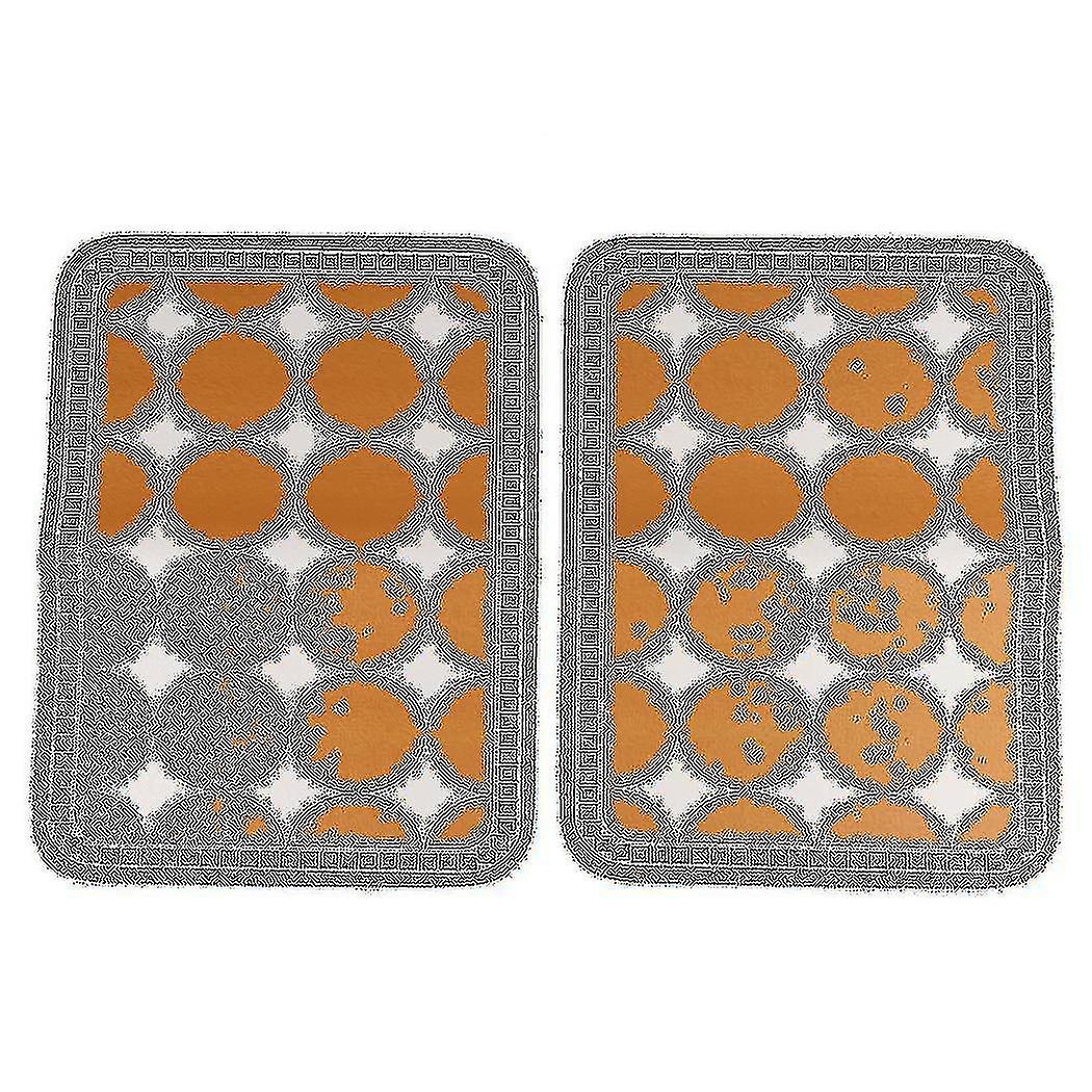 Retro Table Mat Insulation Table Mat -small Diamond Bright White 40cm